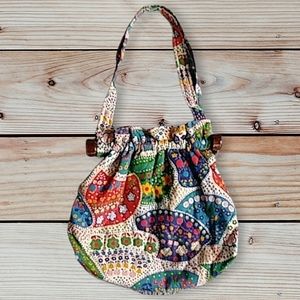 Spring Flowers Fabric Shoulder Bag